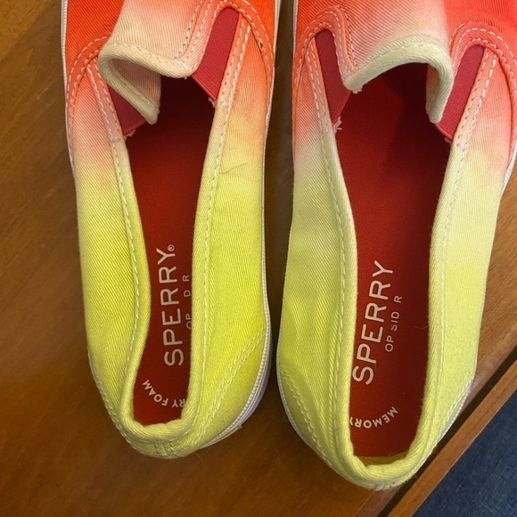 Sperry ladies tie dye dip seaside slip ons 7.5 - Picture 6 of 8